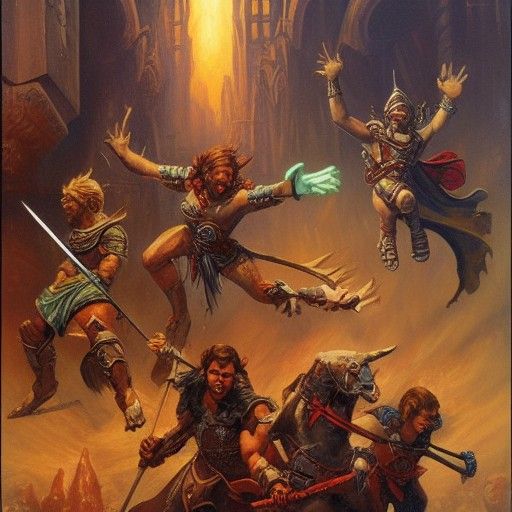 Dungeons and Dragons: Oil Painting by Gurney