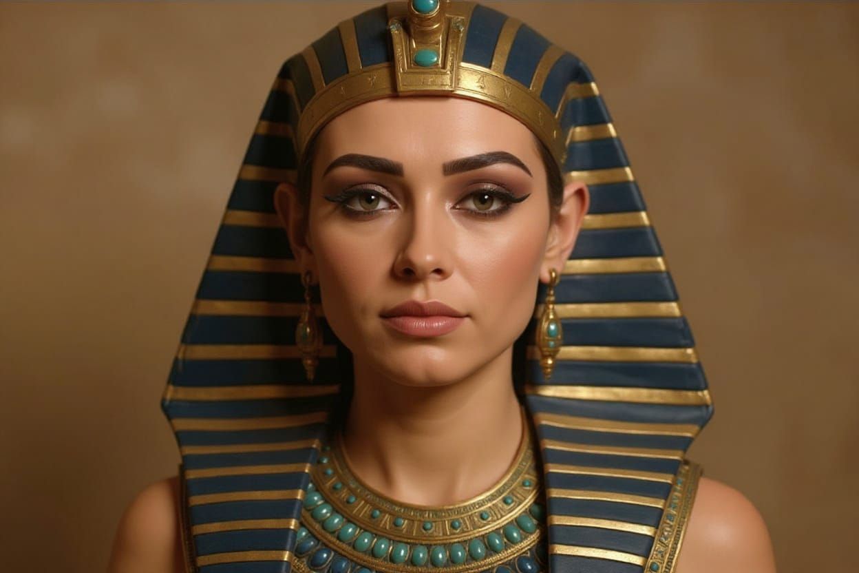 Beautiful Egyptian Queen Close-up Portrait