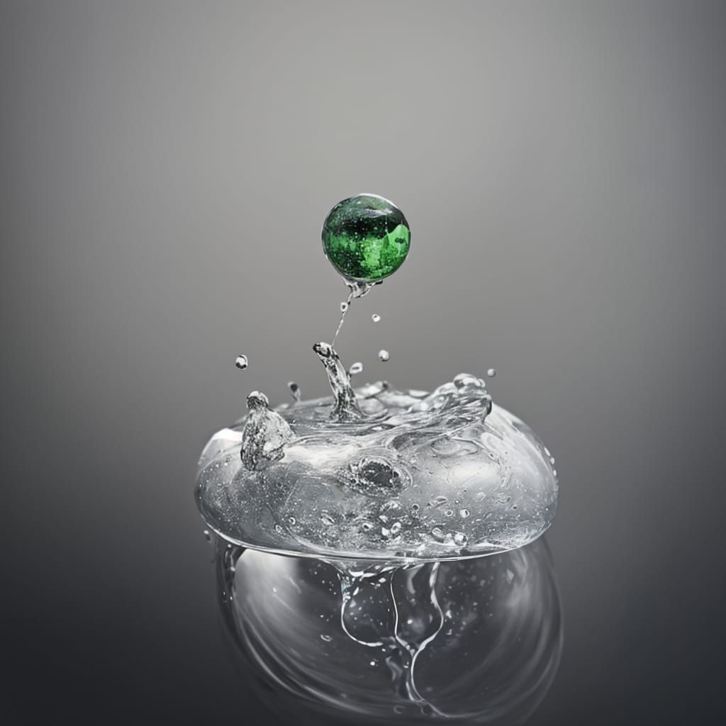 Grape and Water Droplet Macro