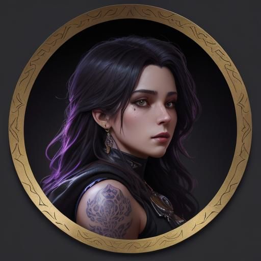 Blackwork Tattoo Design with Dark Lettering and Spider