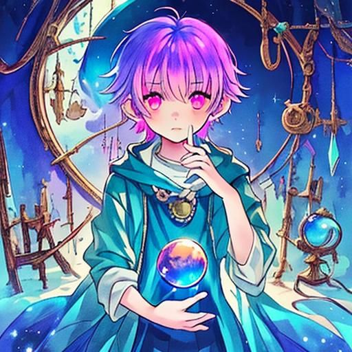 Fortune Teller Scrying: Fantasy Concept Art