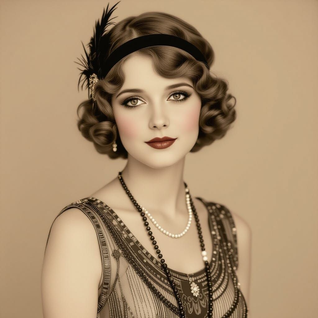 Portrait of a 1920's Flapper