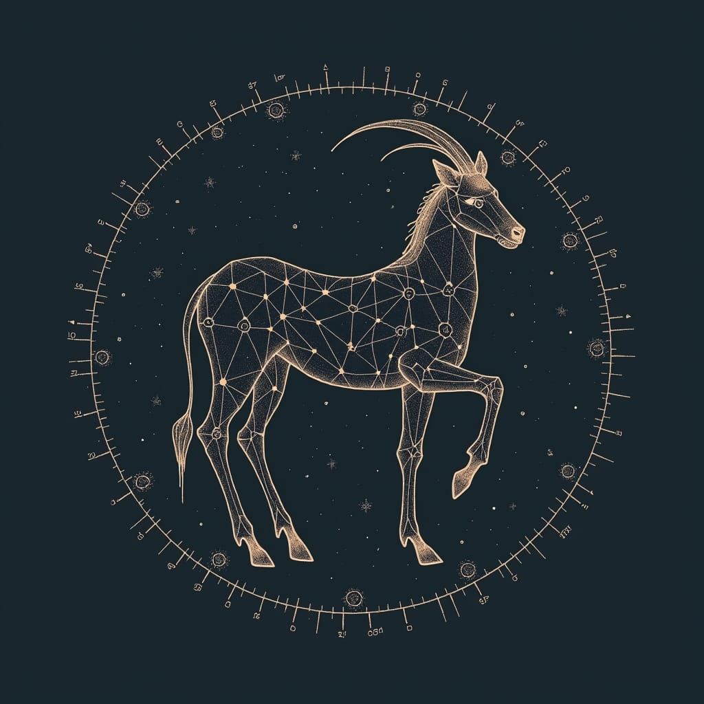 Orion Constellation: Minimalist Celestial Map