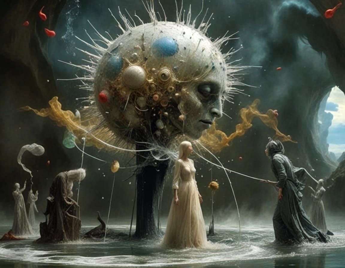 She just suddenly appears, walks straight to one of the peop...