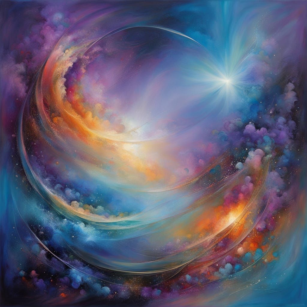 Cosmic Seer in Vibrant Starry Expanse