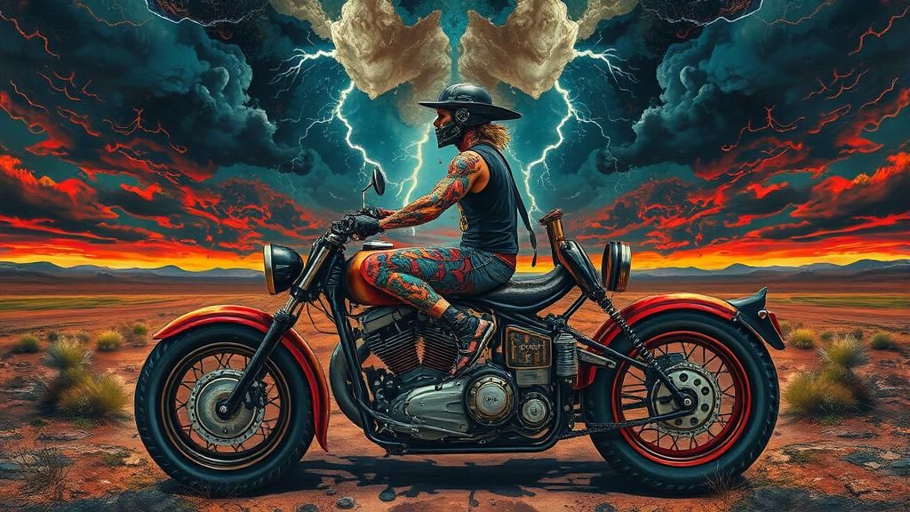 Southern Gothic Rockstar Rides Post-Apocalyptic Motorcycle