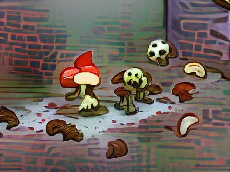 Close-Up of Fungi Collection on Dark Background