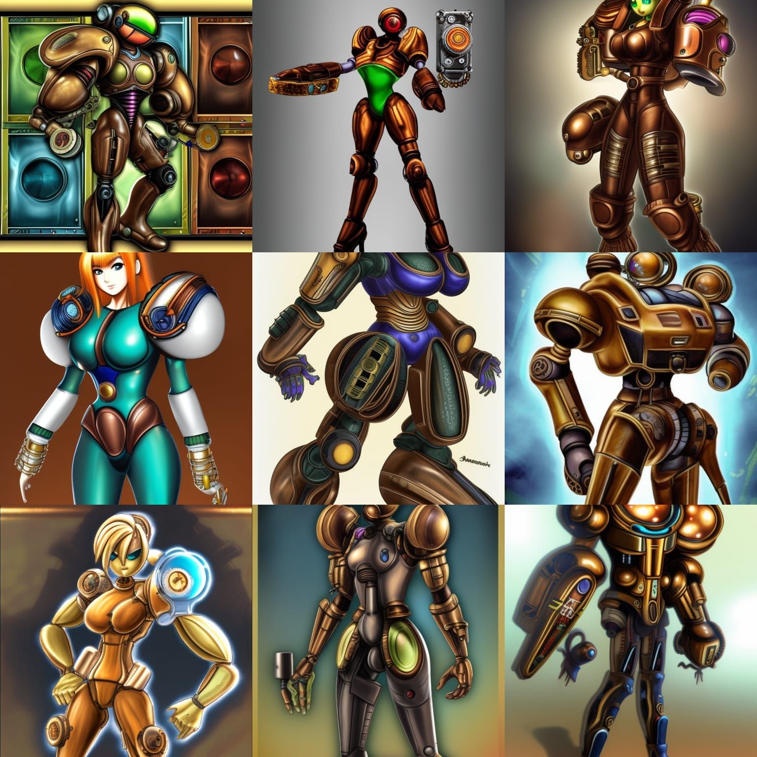 Steampunk Samus Aran Engine Design