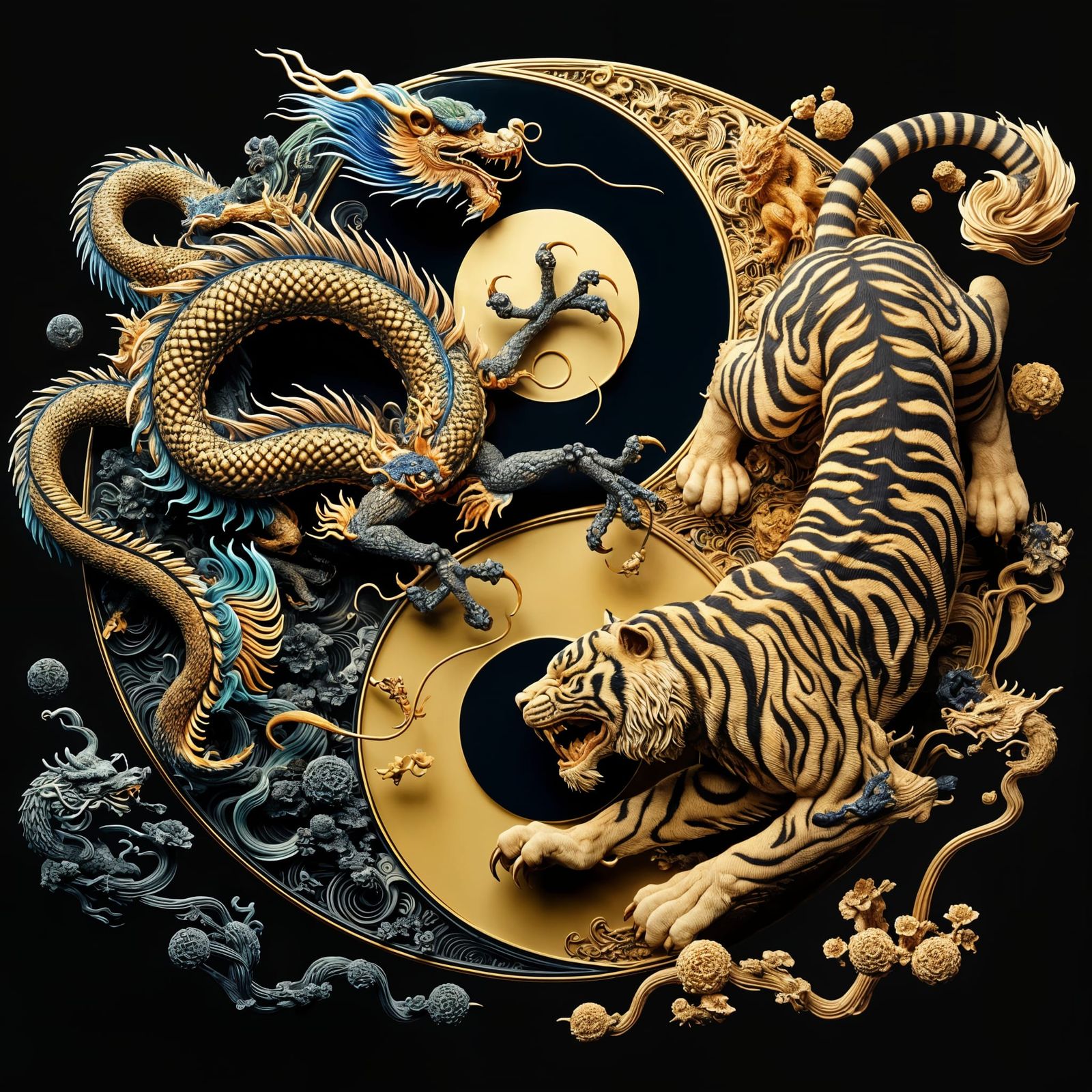 Dragon and Tiger (Yin and Yang)