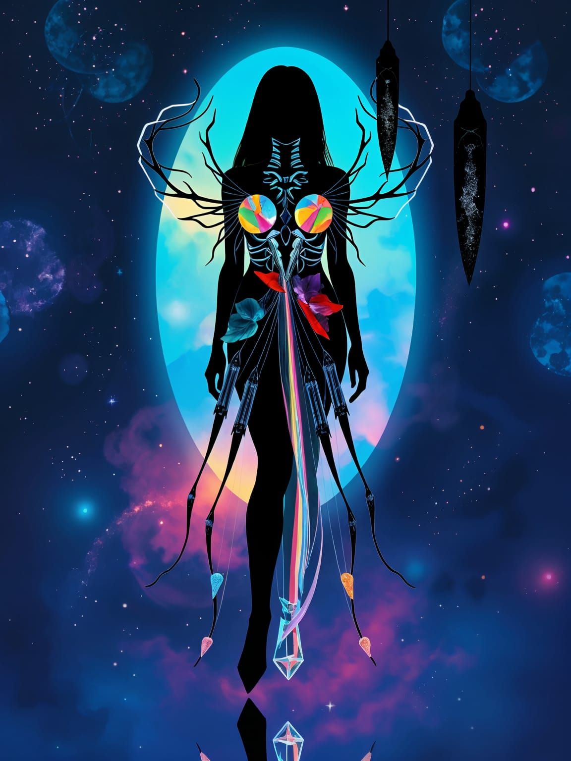 Ethereal Mistress in Prismatic Aura