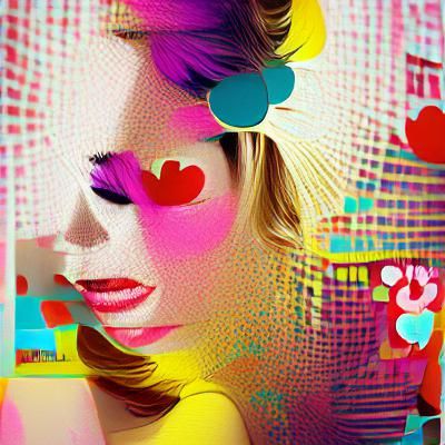 Colorful Pop Art Photoillustration with Film Aesthetic
