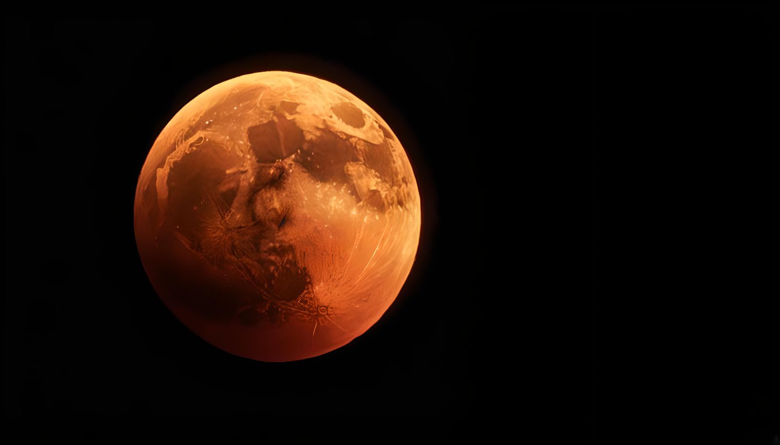 Wolfman Howling at Harvest Moon in Horror Film