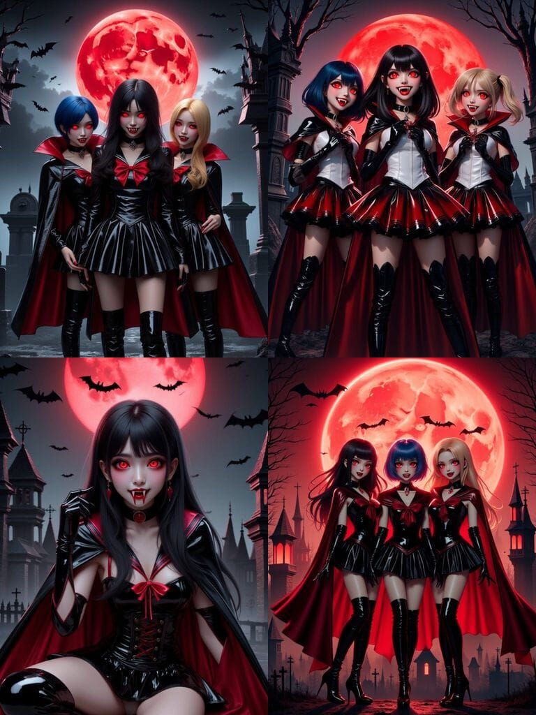 Vampire Sailor Mars Awakens in the Graveyard
