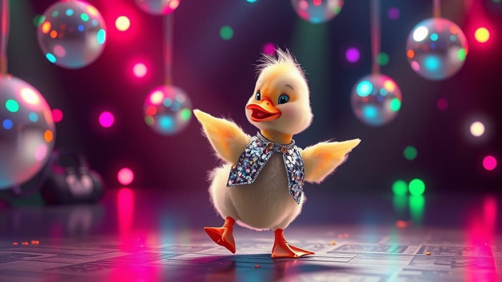 Duckling Disco Dance in Anime CGI Style