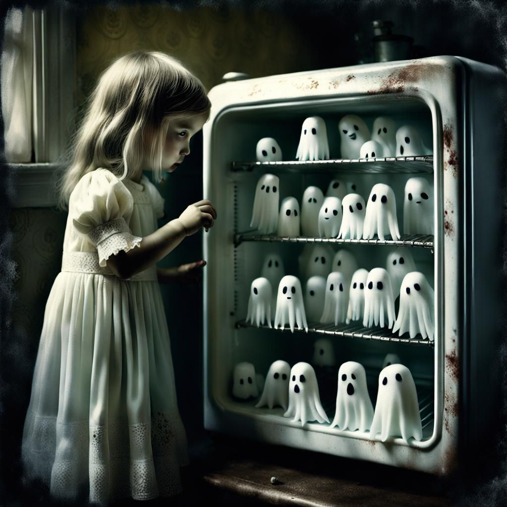 Eerie Fridge: Little Girl Opens Door to Ghosts