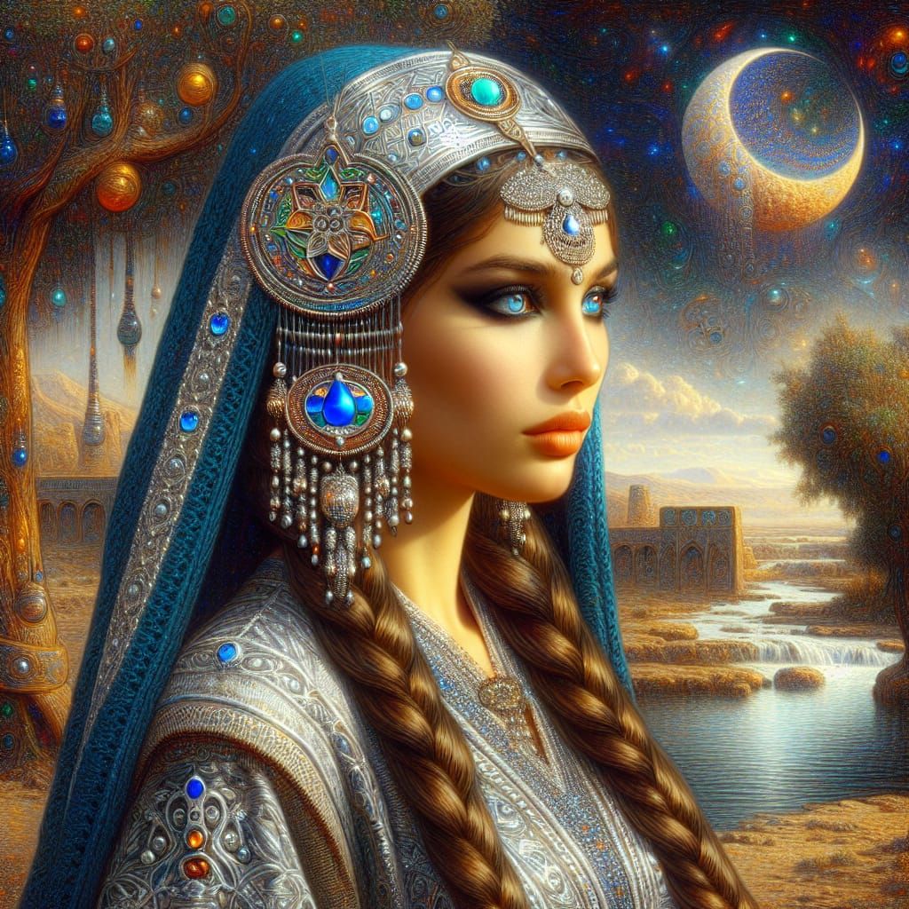 Berber Goddess Nanna Tala in Astral Style