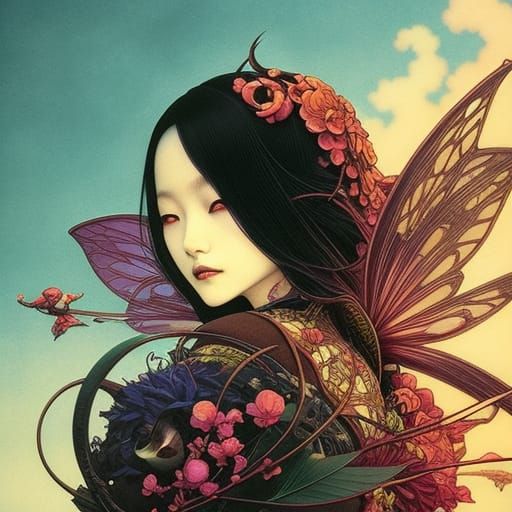 Evil Fairy in Dark Fantasy Style