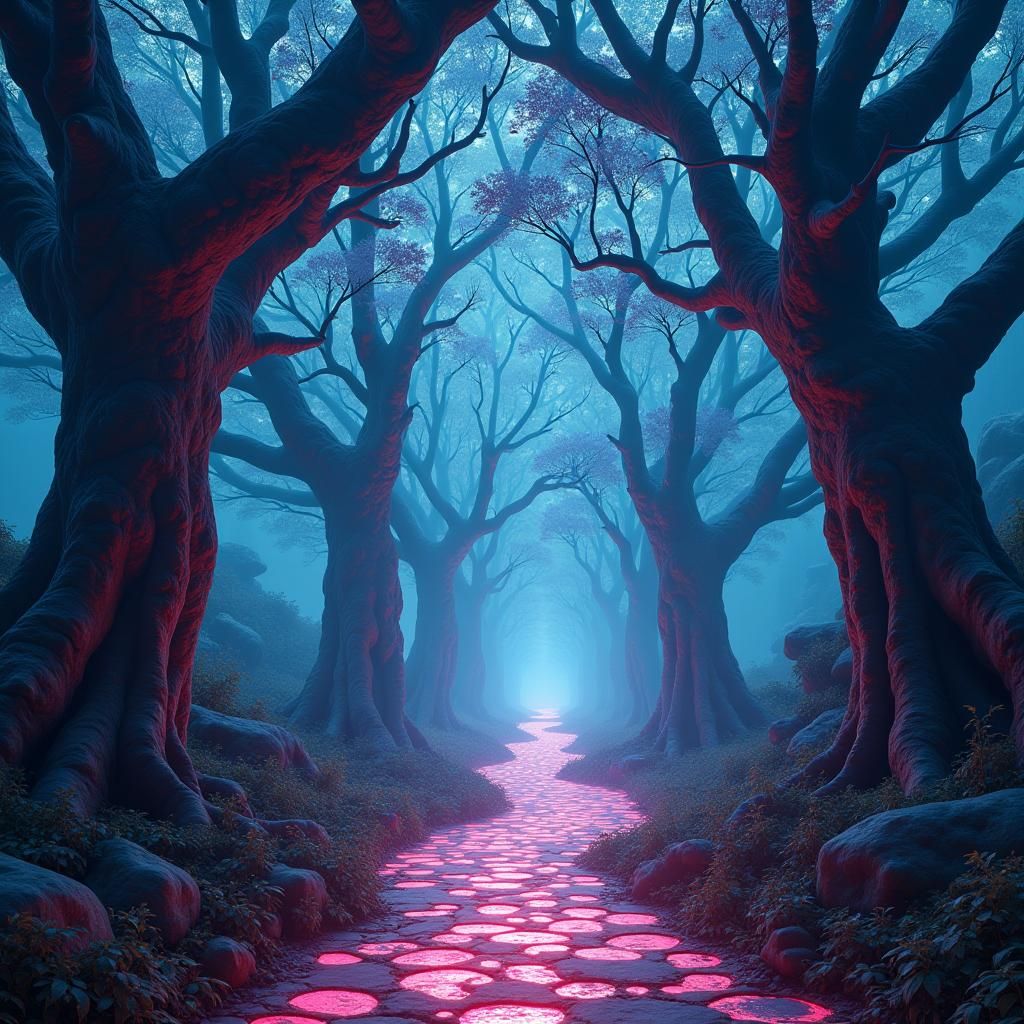 Mystical Dreamworld Realm for Endless Runner Game