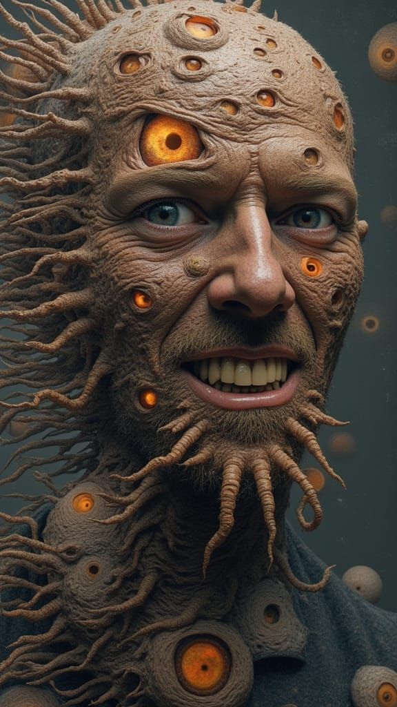 Surreal Fractal Man: Illusionary Mindscape