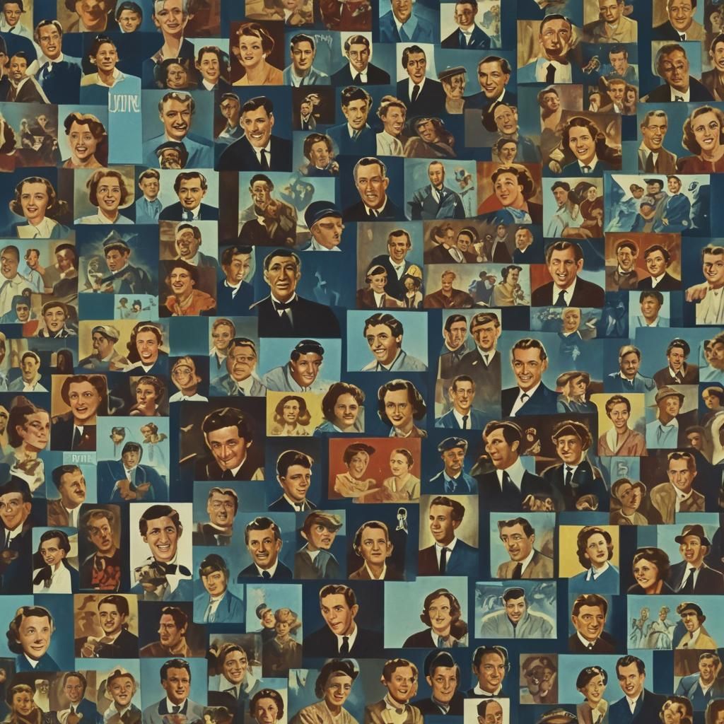 Nostalgic Old Film Projecting Happy Couple Moments