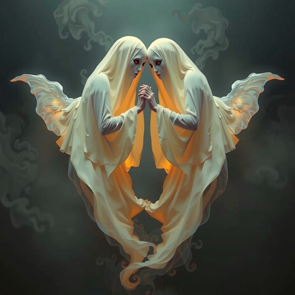 Ethereal Ghosts in Surrealist Harmony