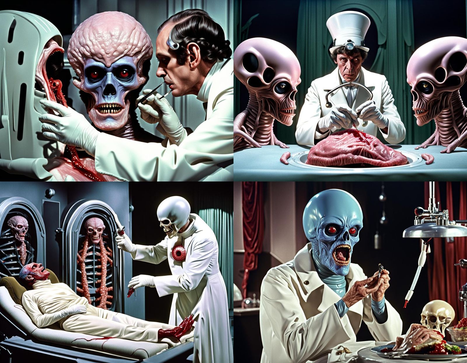 Horrific Alien Meatotomy Performed by Dr. Phibes in 8K