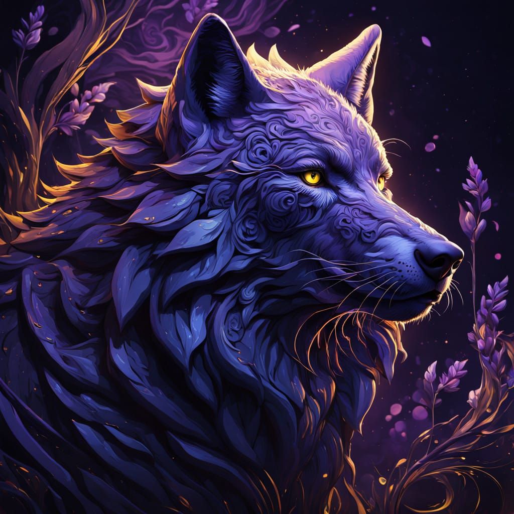 Ethereal Shape-Shifting Wolf Woman in Dark Fantasy