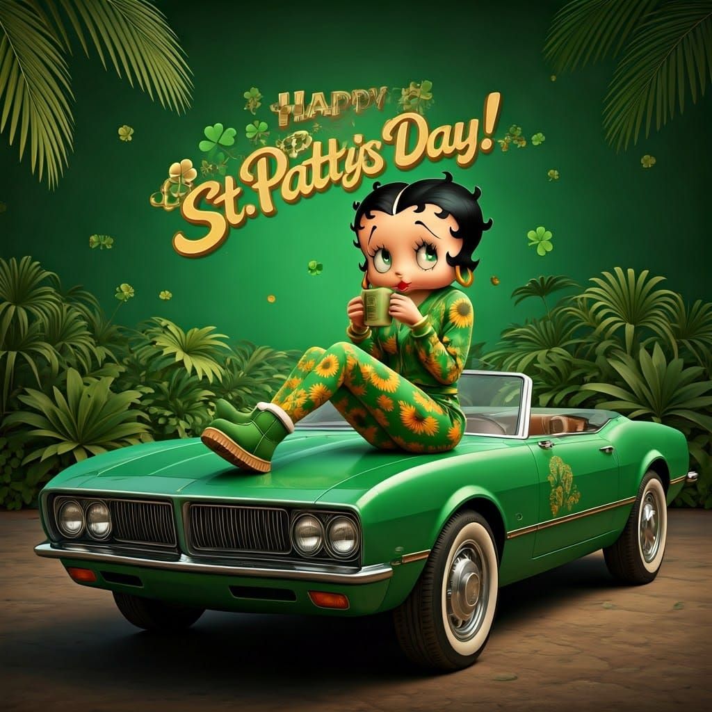 St. Patrick's Day Celebration in Vibrant, Whimsical Style