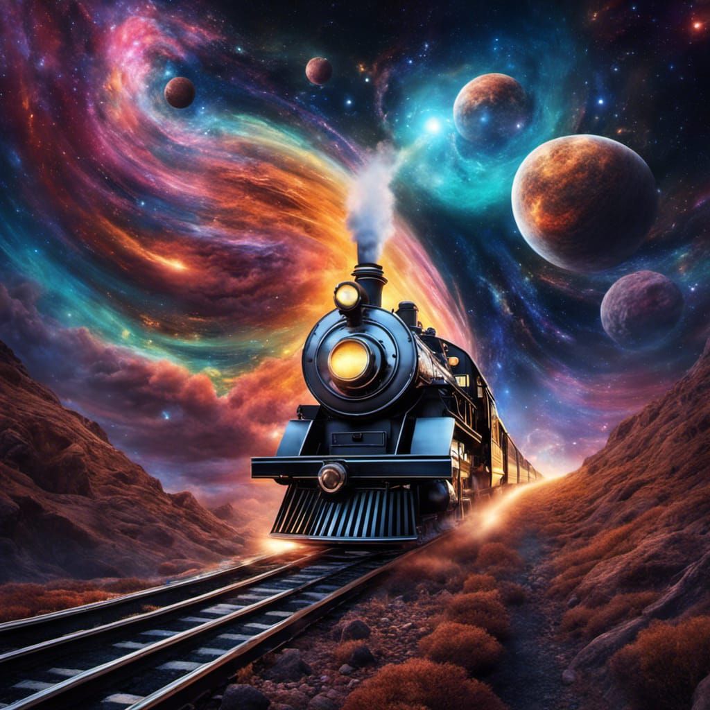 A time traveling steam train