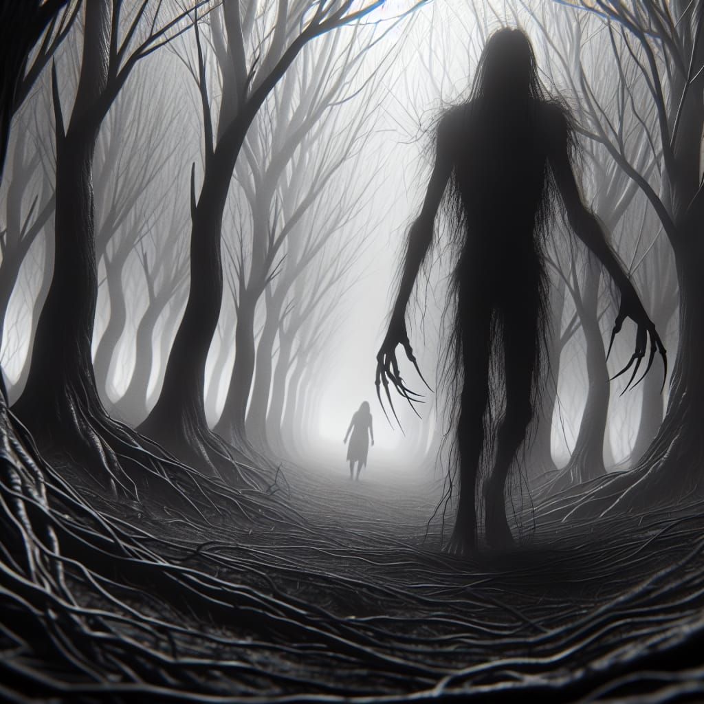 Eldritch Forest: A 3D Render of Unseen Horror