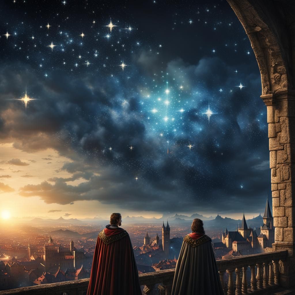 Medieval Star Capes in Digital Matte Painting