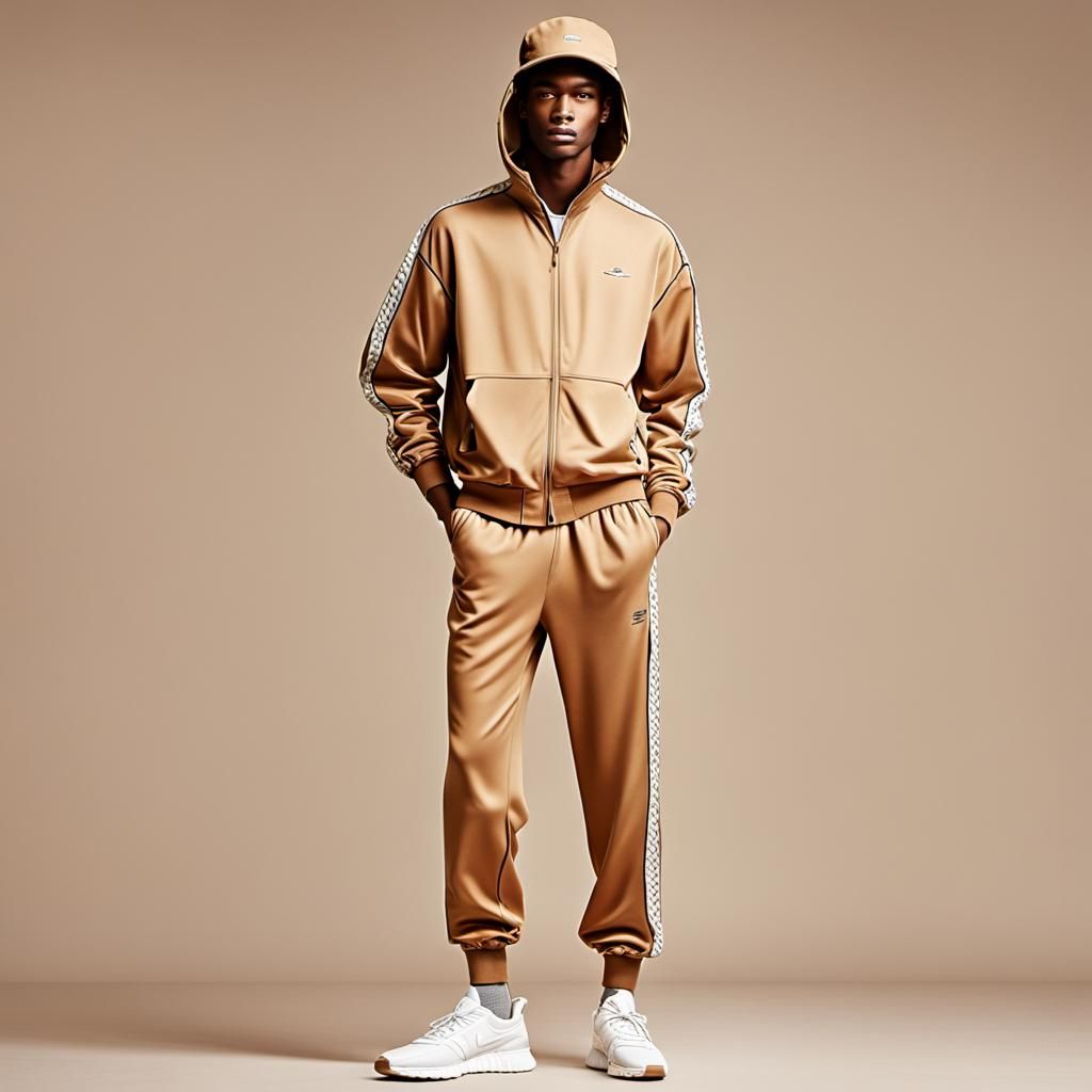 Mannequin Modeling a 90s Jogging Suit