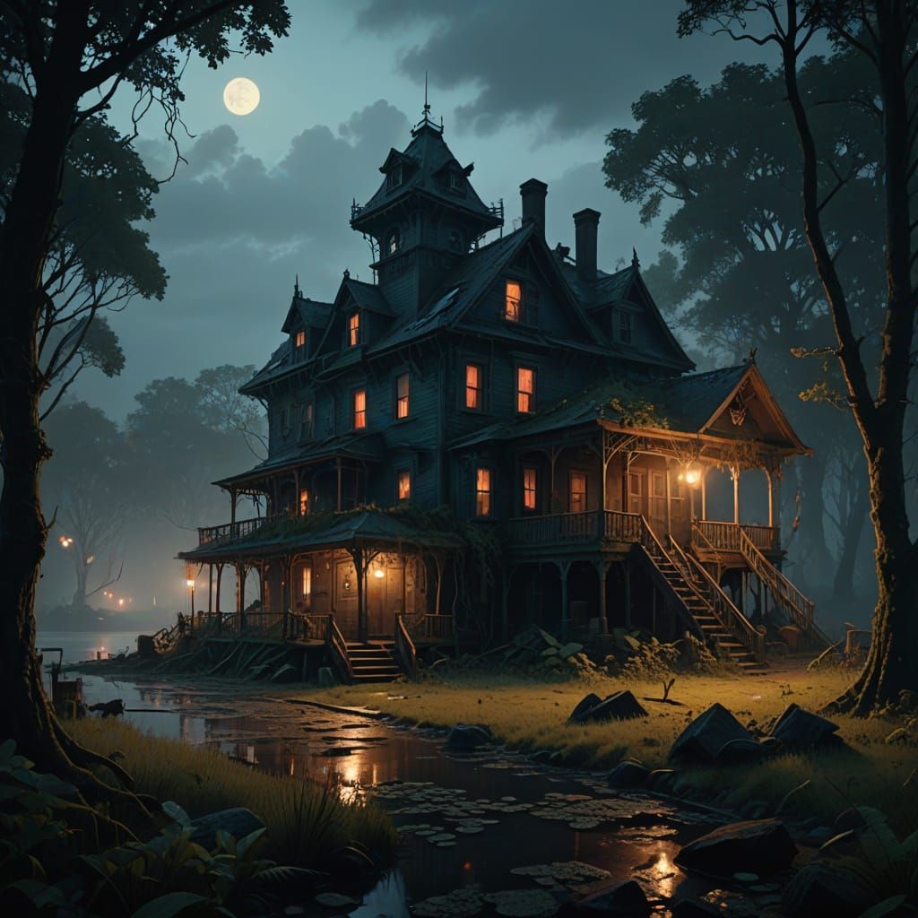 Abandoned Heartbreak Hotel on Virginia Lake Shore