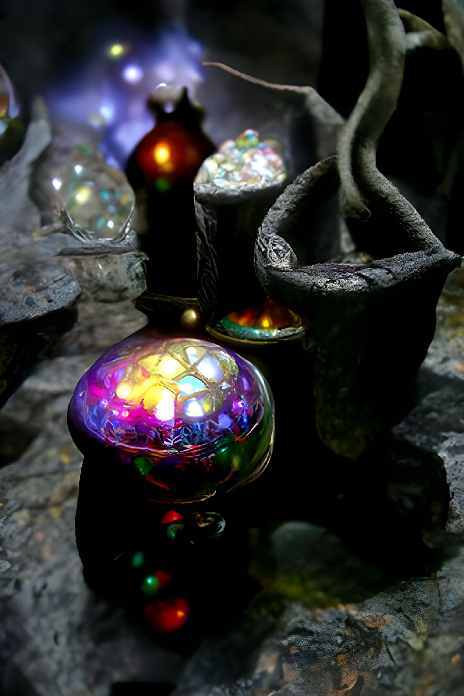 Arcane Magician's Sanctum: Illuminated Elixirs in Steampunk ...