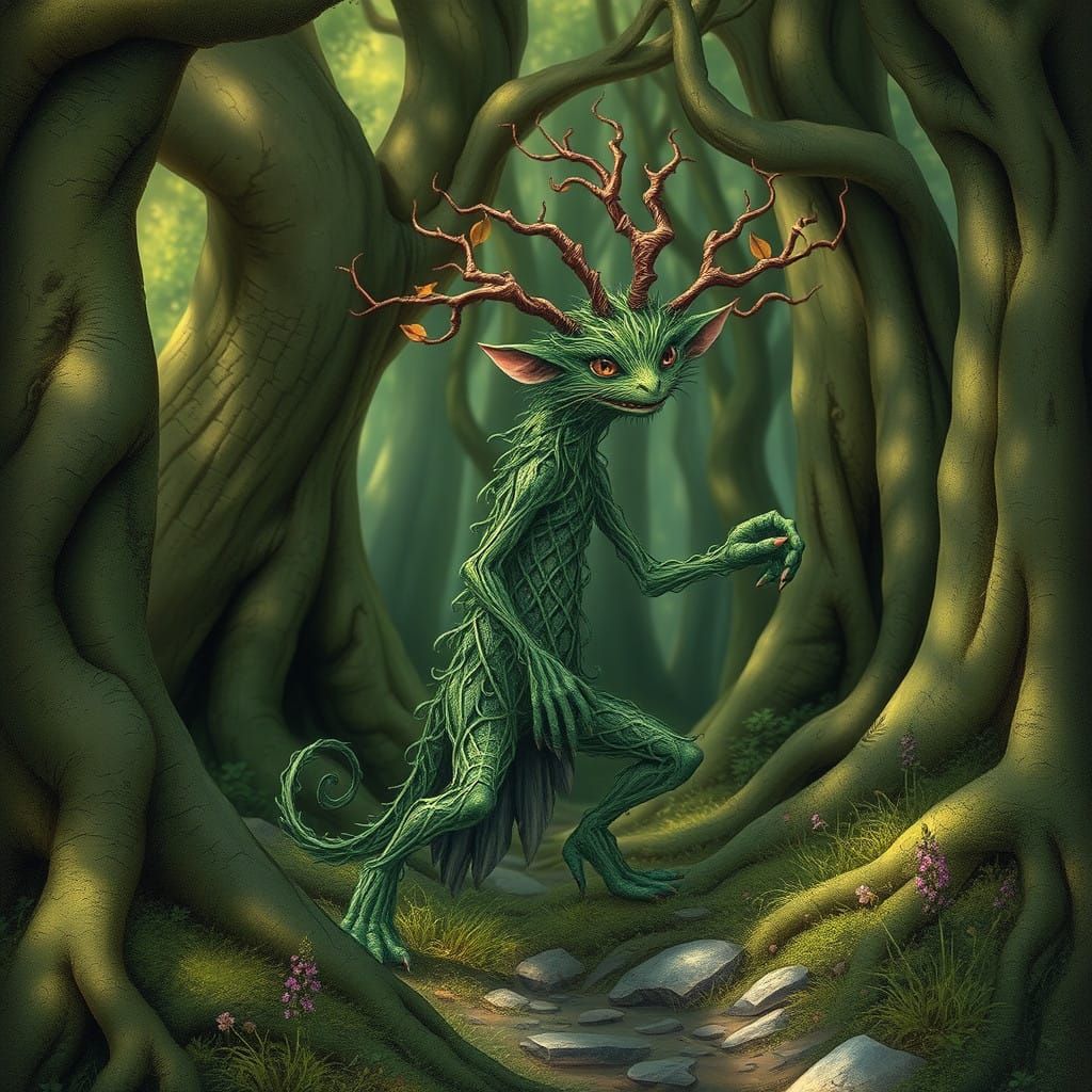 Mystical English Forest Sprite