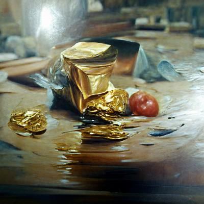 Classical Oil Painting After Gold