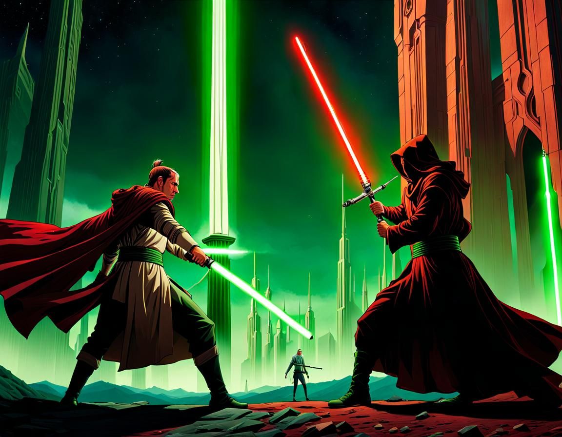Epic Lightsaber Duel: Sith Lord vs. Jedi Knight