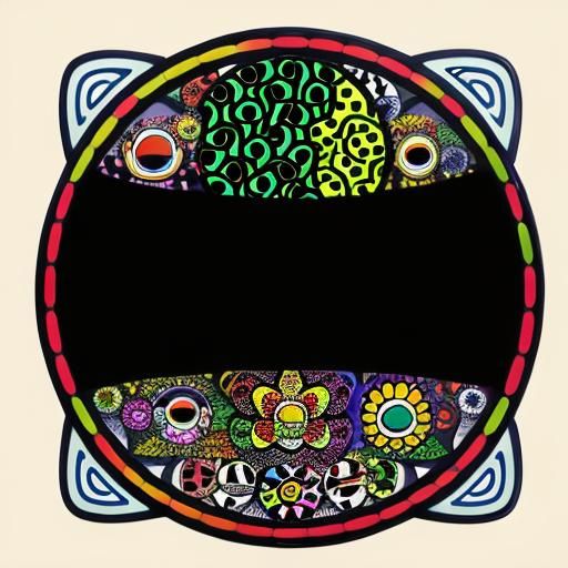 Hemp Leaf Logo in Style of Pop Art Masters