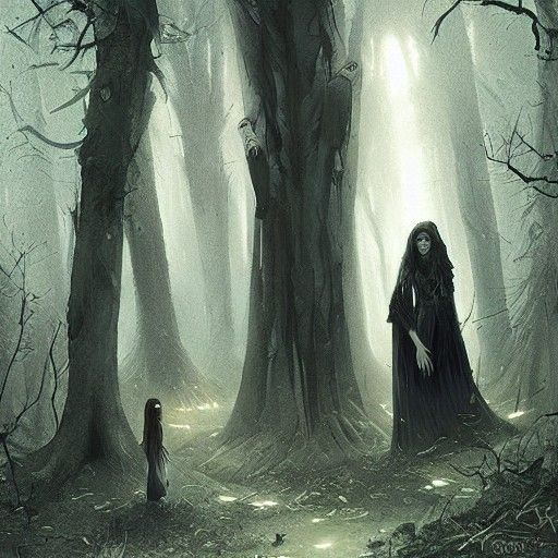 Dark Goddess in Sinister Forest