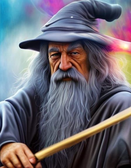 Hyperrealistic Wizard with Intricate Detail