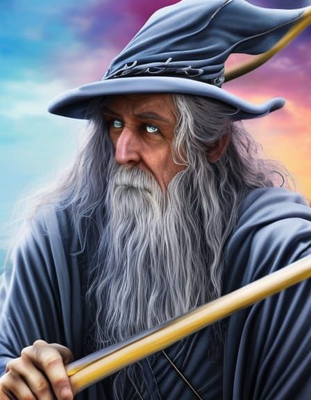 Photorealistic Wizard with Intricate Detail