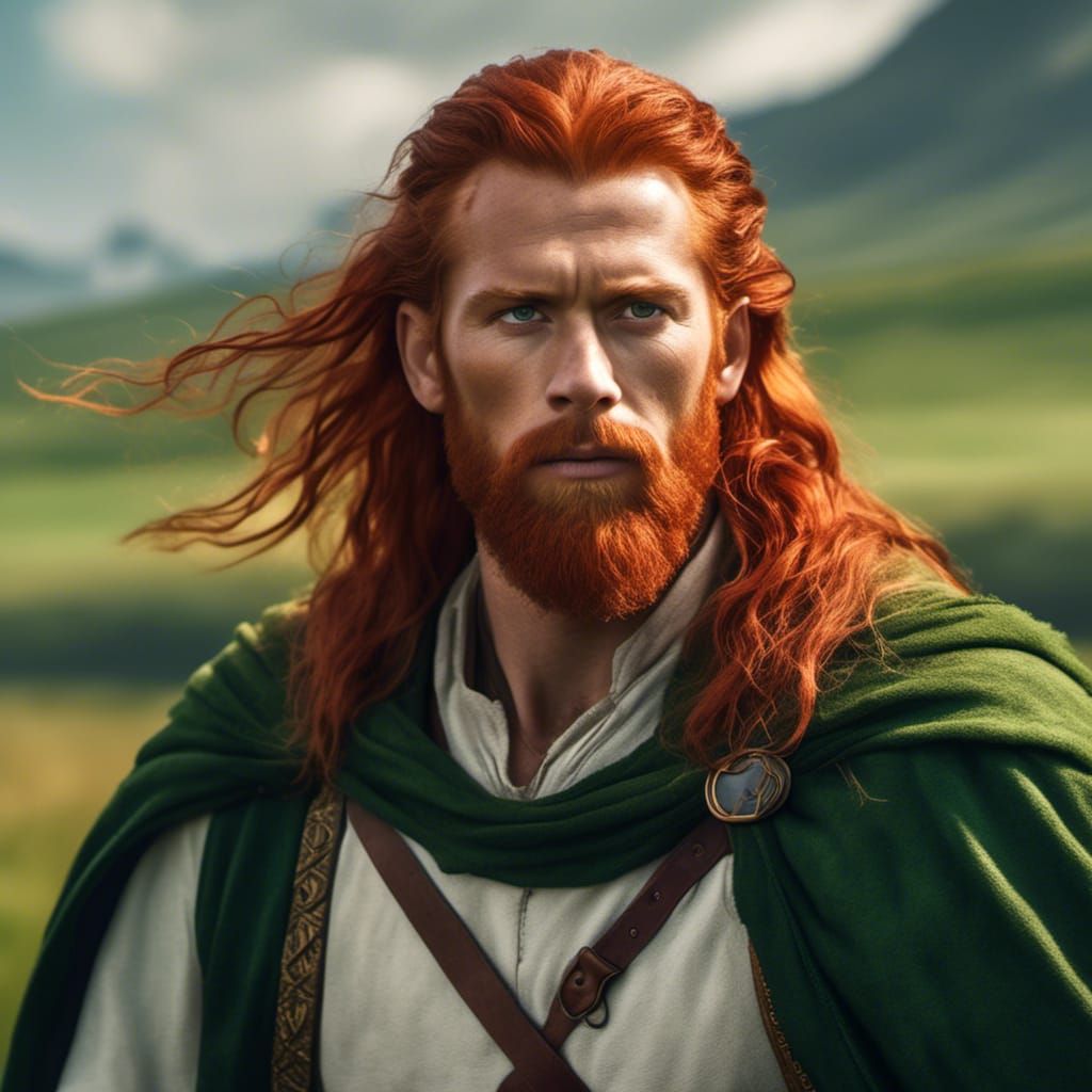 Heroic Lord of the Rings Style Man Portrait