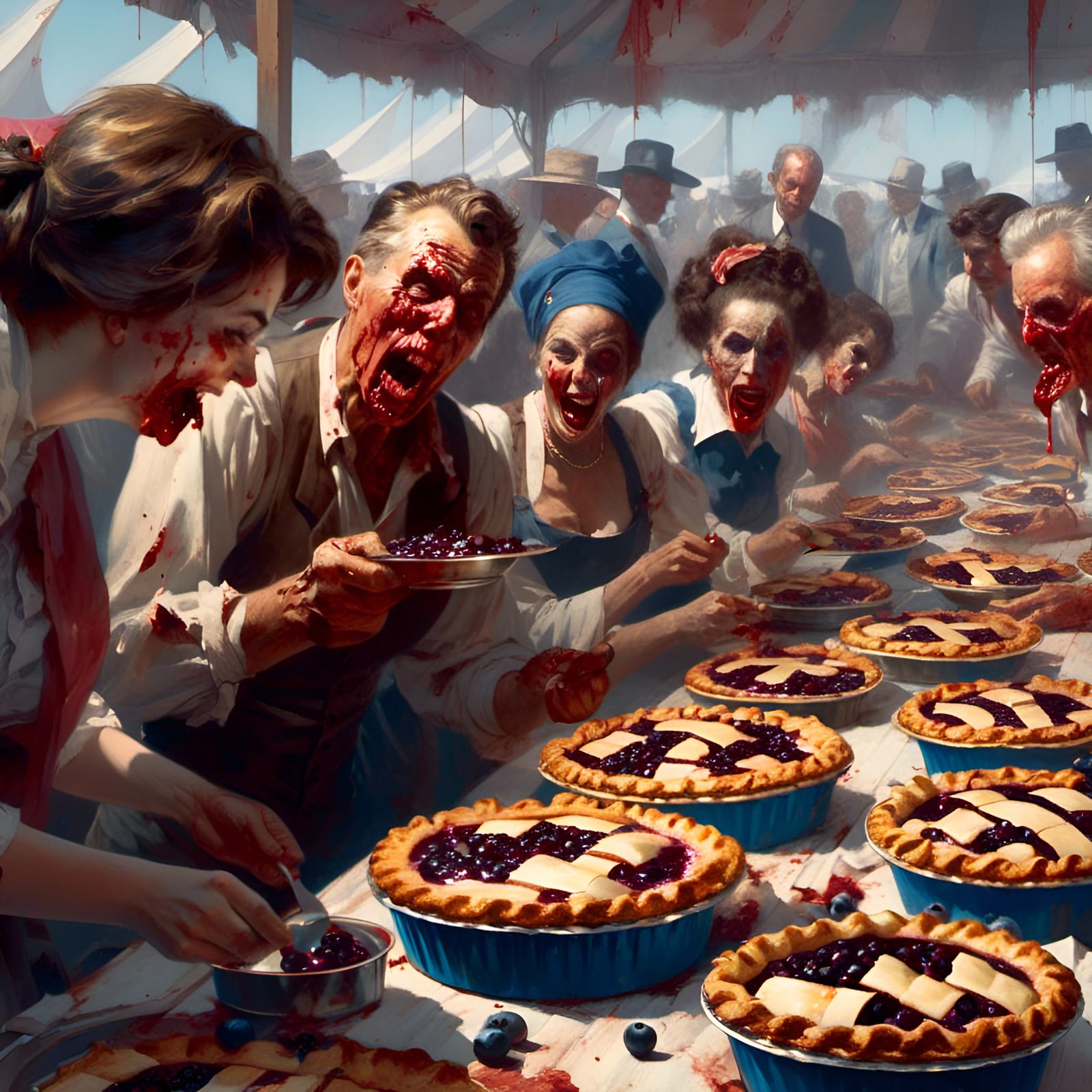 ZombieLand pie eating contest
