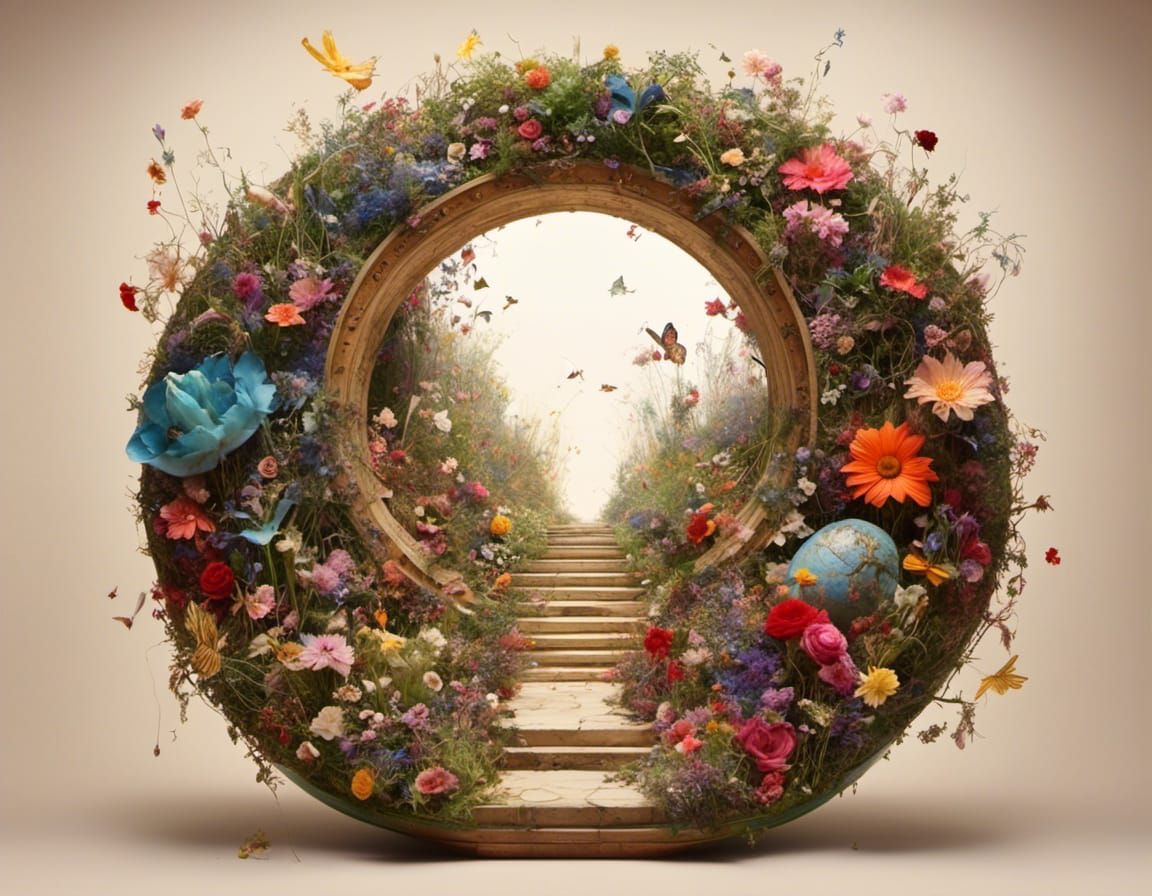 Secret Garden Portal to Mystical Planet