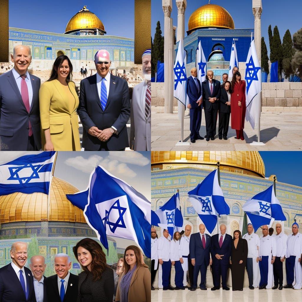 Biden and Knesset Member at the Third Temple