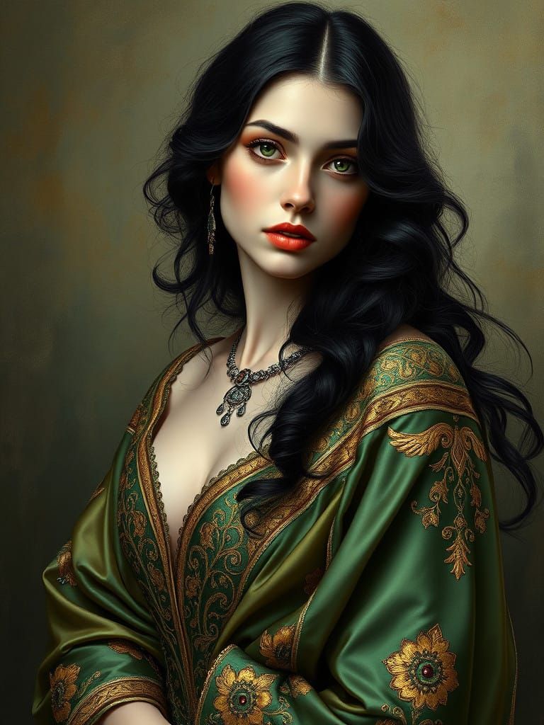 Regal Beauty in Ethereal Light