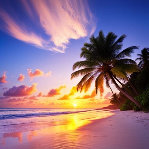 Idyllic Tropical Beach Paradise Getaway