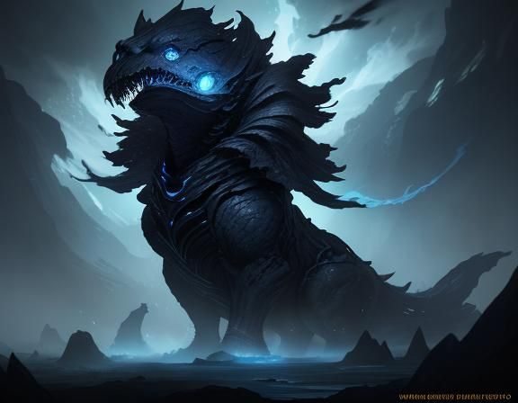 Cute Creature vs Shadow Monster: Digital Matte Painting