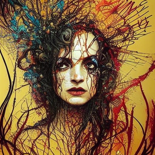 Accused Witch Burning in Ornate Flames