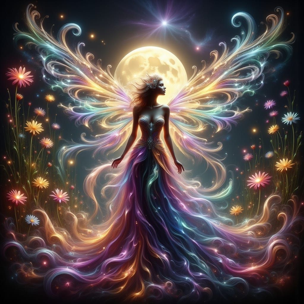 Majestic Fairy in Enchanted Realm